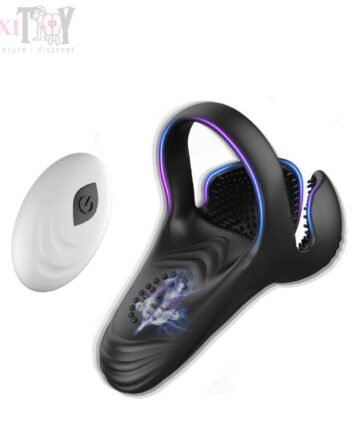 Rotating Prostate Massager With Vibrating Cock Ring