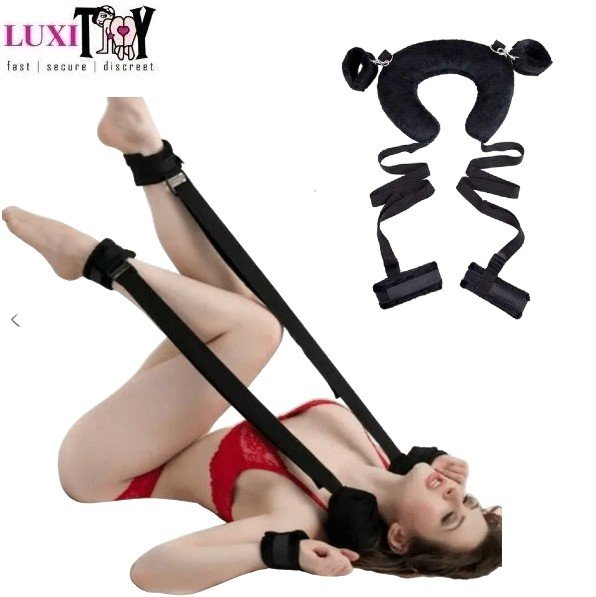 Soft pillow open leg Neck to Ankle Restraints For Women
