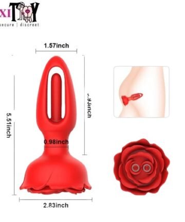 9 Vibration Modes Remote Control Rose Butt Plug In Pakistan
